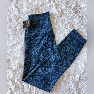 90 Degree By Reflex Navy Tie-Dye Leggings